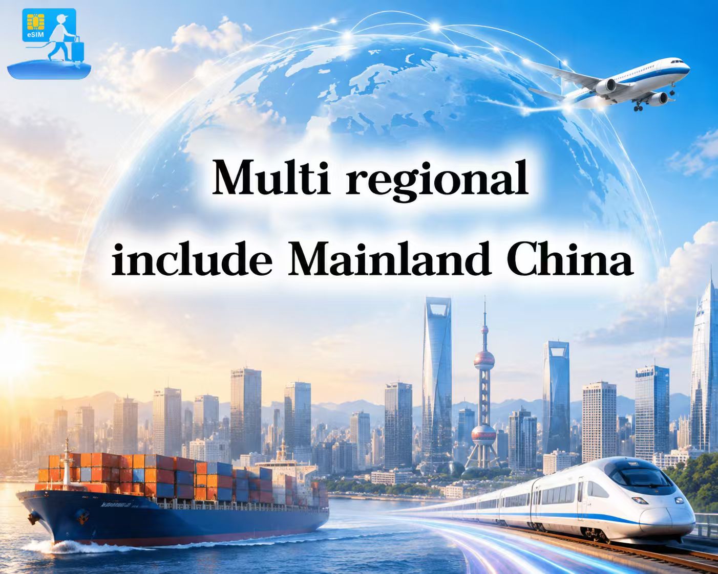 Multi regional include Mainland China eSIM